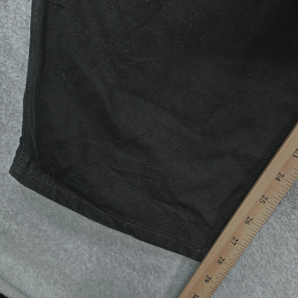 Carhartt Pants Mens 44x29 Black Carpenter Canvas Workwear Pockets Big Tall - Picture 11 of 16